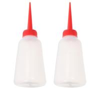Cabilock Applicatore di Olio per Macchine da Cucire 2 Bottiglie in Plastica Ugello Rosso 250 Ml per Cucito Domestico e Professionale su Macchine Piane e Ago