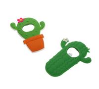 Cabilock Apribottiglie a Forma Di Cactus Creativi in Silicone, Set Da 2 Pezzi Portatile, Magnetici Per Frigorifero, Per Picnic, Campeggio e Uso Domestico