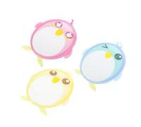 Cabilock Asciugamani da Bagno per Bambini 3 Pezzi in Rayon a Forma di Pinguino Cartoon Soffici ed Esfolianti la Pulizia del Corpo Durante la Doccia Colore Casuale