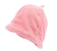 Cabilock Asciugamano per Capelli in Pile Coralino Rosa ad Asciugatura Rapida Cappello Doccia e Sauna Avvolgente Confortevole Unisex per Capelli Bagnati