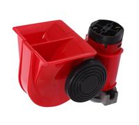 Cabilock Avvisatore Acustico Elettrico Per Auto e Camion Pompa Ad Aria Integrata Materiale Plastico Robusto Rosso 12v