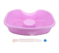 Cabilock Bacinella Comoda in Plastica Chioma Lavare Portatile e i a Ergonomico Design per Posizione del Collo Anziani e Malati Letti e Assistenza Domicilio