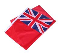 Cabilock Bandiera Marina Mercantile Britannica Rossa con Occhielli in Metallo, Standard Internazionale per Imbarcazioni, Forniture per Feste Nautiche, Facile da Installare e Pulire,