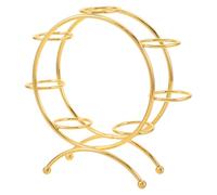 Cabilock Base porta sfere di cristallo: espositore in metallo con 7 uova - piedistallo decorativo con sfere di cristallo - supporto multi-sfera per sfere di meditazione Feng Shui