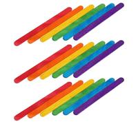 Cabilock Bastoncini di Legno Colorati per Lavoretti Set 500 Pezzi Jumbo Riutilizzabili 114X10X2Mm Bastoncini di Ghiacciolo per Attività Creative e Progetti DIY Educativi