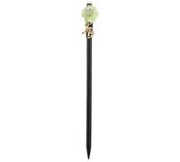 Cabilock Bastoncino per Capelli in Legno Nero con Fiore Forcina Decorativa Retrò per Donna e Bambina Accessorio Semplice e Pratico per Acconciature Eleganti