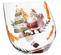 Cabilock Bicchiere da Vino Natalizio con Decorazione Festiva Tema per Feste e Tavola