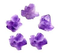 Cabilock Blocchi Decorativi di Ametista Naturale 300g per Progetti Creativi | Cluster Porpora, Pietre e Cristalli Naturali Veri, Tocco Decorativo, per Casa e Composizioni Artigianali