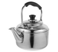 Cabilock Bollitore a gas in acciaio inox, bollitore a pipa, fornello a gas, 5 l, bollitore a fischio, grande bollitore a induzione, teakettle per cucina, escursioni, campeggio