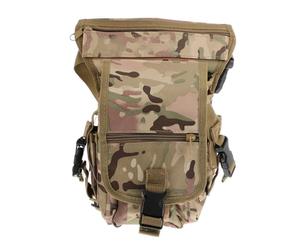 Cabilock Borsa da Gamba Leggera e Regolabile Borsello Tattico per Campeggio Escursionismo e Uso Outdoor Camouflage Mimetico