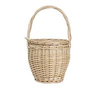 Cabilock Borsa in Rattan Intrecciata a Mano Con Tracolla Semplice Donna Borsa Da Viaggio Elegante Per Picnic E Uso Quotidiano Capacità Grande Regalo Femminile