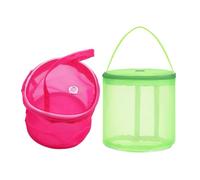 Cabilock Borsa Porta Filato 2 Pezzi in Nylon Leggera e Traspirante, Custodia Rotonda Portatile per Palline di Lana per Progetti all Uncinetto e Lavori all Aperto