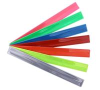 Cabilock Braccialetti Schiaffeggianti Luminosi Per Bambini 7 Pezzi 3cm x 43cm Cinturini Riflettenti Sicurezza Per Jogging Feste Concerti Party