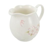 Cabilock Brocca in Ceramica Bianca Leggera e Portatile per Salsa e Condimenti Manico, come Contenitore Spezie per Cucina e Tazza per Salsa Alimentare