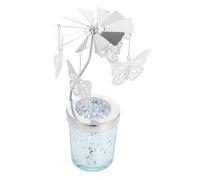 Cabilock Candeliere Rotante Farfalla in Metallo Portacandele Tea Light Girevole per Decorazioni Casa Matrimoni e Feste Centrotavola per Donne
