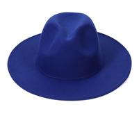 Cabilock Cappello Fedora Jazz in Feltro di Lana Blu, Elegante e Caldo | Stile Classico per Carnevale e Inverno, Leggero, Costume Pronto, per Appassionati di Moda e Uomini