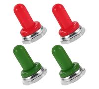 Cabilock Cappucci per Manopole a Levetta per Chitarra 12Mm in Gomma Copertura Protettiva Antipolvere per Interruttore a Bilanciere Set da 4 Pezzi Colori Assortiti per Uso Live e Studio