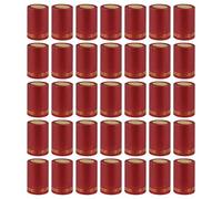 Cabilock Capsule Termoretraibili Per Bottiglie Di Vino Rosso, 100 Pezzi Tappi Termoretraibili in Plastica, 33mm, Adatti Per Cantine Vinicole E Uso Domestico, Sigillatura Con Soffiatore Di Calore