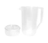 Cabilock Caraffa Fredda Pc Trasparente con Scala Graduata Resistente Urti e Alte Temperature Contenitore per Bevande Adatto Casa e Ufficio