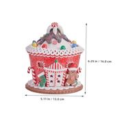 Cabilock Casa Villaggio Natalizio in Soft Clay Illuminata Scultura Pan con Luci LED Decorazione Pastello per Festa Natale Idea Regalo Festiva per Amici