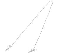 Cabilock Catena Portaocchiali Donna in Acciaio Inossidabile Argento Design Unico e Resistente, Lunga e Non Facile da Deformare, per Occhiali da Vista ed Eventi Quotidiani
