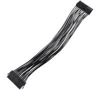 Cabilock Cavo Prolunga di Alimentazione 24 Pin Maschio-femmina per Scheda Madre Atx, Conrame di Rame Stagnato e Rivestimento in Pvc, Lunghezza 30cm, Dotato di Fermo Resistente