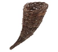 Cabilock Centrotavola con cornucopia, cesto autunnale con vite, contenitori in legno per la conservazione, fruttiera decorativa, vassoio per il pane, decorazioni per la tavola di Natale