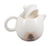 Cabilock Ceramic Chinese Teapot With Side Handle And Filtration Hole Porcelain Loose Leaf Kettle For Optimal Tea Brewing And Stylish Home Use