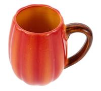 Cabilock Ceramic Pumpkin Tea Mug For Autumn And Halloween Microwave Dishwasher Safe Decorative Pumpkin Cup For Tea And Seasonal Celebrations