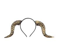 Cabilock Cerchietto con corna di Halloween: copricapo con corna a tema malvagio - accessorio per il trucco da diavolo spaventoso - corna da demone gotico staccabili per feste in maschera ed eventi