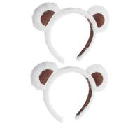 Cabilock Cerchietto Peloso Orecchie da Orso 4 Pezzi Fascia per Chioma Kawaii per Spa Trucco e Feste Accessorio Morbido e Flessibile per Donne e Ragazze