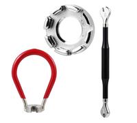 Cabilock Chiave per Raggi Bici da Montagna Set Regolazione Nipples 10-15g | Acciaio, Portatile e Professionale, per Truing e Correzione Deformazioni