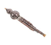 Cabilock Chinese Gourd Hulusi Flute B Key Plated Triple Tone Wind Instrument For Beginners Student Practice Traditional Music Festival