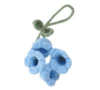 Cabilock Ciondolo Fiore Alluncinetto per Auto Decorazione Specchietto Retrovisore Accessorio Pendente Artigianale Blu Elegante e Resistente per Interni Auto