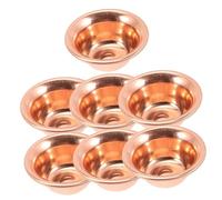 Cabilock Ciotola Sacra Tibetana in Rame per Offerte Buddiste, Set da 7 Pezzi da 9 Cm, Ciotola Decorativa Compatta per Altare e Meditazione Buddista, Accessori per Pratiche Rituali e Casa
