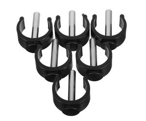 Cabilock Clip a Forma di C in ABS e Acciaio per Stampelle e Bastoni da Passeggio 6 Pezzi, Accessori Antiscivolo per Sicurezza e Stabilità nelle Situazioni di Mobilità Assistita