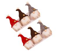 Cabilock Clip Natalizie in Legno con Decorazione Babbo Natale per Feste Leggere e Compatte per Foto Biglietti e Addobbi Tavola