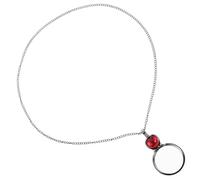 Cabilock Collana con Lente d Ingrandimento Pendente Portatile in Materiale Stabile per Uso Quotidiano e Accessorio Moda Adatta per Ufficio Viaggi e Cosplay