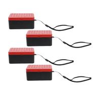 Cabilock Contenitore per Esche da Pesca Doppio Strato 4 Pezzi Scatola Porta Vermi Traspirante con Coperchio e Isolamento Termico Organizer per Esche Adatto a Pesca in Acqua Dolci e