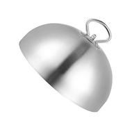 Cabilock Coperchio Cupola Rotonda Campana in Acciaio Inossidabile Per Alimenti Coperchio Per Bistecche Anti-schizzi Per Barbecue e Cottura Uniforme Maniglia Ergonomica Per Uso Facile in Cuc