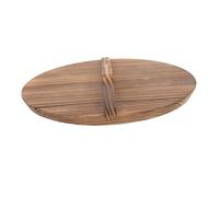 Cabilock Coperchio Del Wok in Legno 26 Cm Coperchio Anti-trabocco Maniglia Grande Per Cucina Domestica Uso Wok