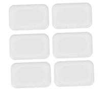 Cabilock Coperchio in Plastica Bianco Confezione da 30 Pezzi per Salviette Umidificate, Riutilizzabile Buona Tenuta, Adatto a Vari Contenitori per Salviette