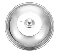 Cabilock Coperchio Pentola in Acciaio e Vetro Trasparente per Padelle e Wok Resistente al Calore Facile da Pulire e Maneggevole per Uso Quotidiano in Cucina