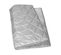 Cabilock Copertura per Frigorifero Esterno, Schermo Solare in Alluminio | Armadio Espositivo e Ambiente Interno, Argento, Facile da Pulire, Magneti, Stile Elegante