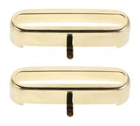 Cabilock Coperture per Pickup per Chitarra Elettrica in Ottone Parte Superiore Aperta Set da 2 Pezzi Custodia in Metallo per Sostituzione e Protezione del Pickup Compatibile con