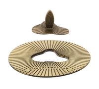 Cabilock Copri Candela Profumata in Metallo Stile Antico, Paralume Antiscintilla per Candele in Barattolo da 7,8 Cm, Accessorio Antipolvere Resistente al Calore per Casa, Spa ed Eventi