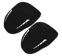 Cabilock Copriscarpe da Ciclismo in Neoprene Antivento e Resistente per Scarpe da Strada e Mountain Bike, per Ciclismo in Giornate Fredde, 1 Paio Nero