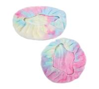 Cabilock Copriwater Pile Tie Dye Lavabile Coprisedile WC Antipolvere Copertura Serbatoio WC e Morbida Accessorio Bagno Resistente allo Sbiadimento