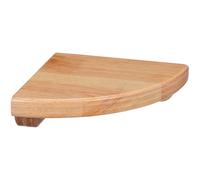 Cabilock Corner Wall Shelf in Legno Massello, 1 Set, 5.91x5.91x1.57 in, Design Settoriale con Bordi Non Taglienti, per Studio e Bagno