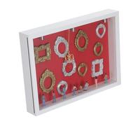 Cabilock Cornice Mini Museo Fai da Te in Legno e Plastica 31x22 Cm Mini Cornici, Figure e Luce, Scatola Trasparente per Decorazione Casa e Collage di Ricordi